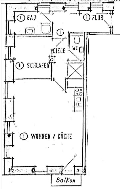 Grundriss der Ferienwohnung